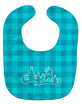 Christmas Tree Reindeer Blue Baby Bib Easy-Clean Baby Bib Baby Feeding Accessory Baby Mealtime Essential, 10 x 13, Multicolor