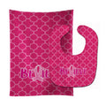 Breast Cancer Awareness Ribbon Believe Baby Bib & Burp Cloth Easy-Clean Baby Bib Baby Feeding Accessory Baby Mealtime Essential