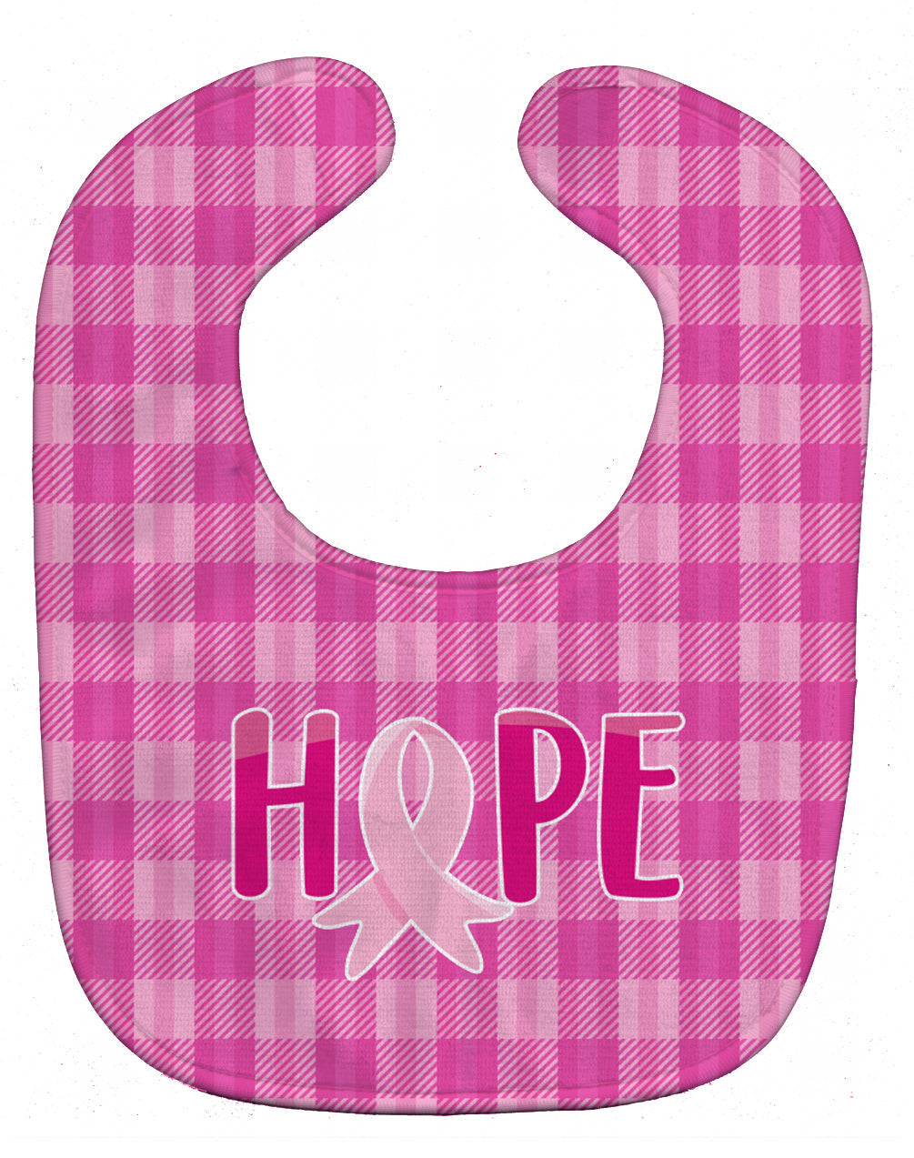 Breast Cancer Awareness Ribbon Hope Baby Bib Easy-Clean Baby Bib Baby Feeding Accessory Baby Mealtime Essential, 10 x 13, Multicolor