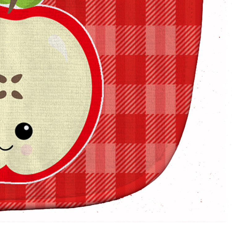Apple Face Baby Bib Easy-Clean Baby Bib Baby Feeding Accessory Baby Mealtime Essential, 10 x 13, Multicolor