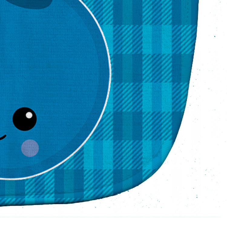 Blueberry Face Baby Bib Easy-Clean Baby Bib Baby Feeding Accessory Baby Mealtime Essential, 10 x 13, Multicolor
