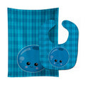 Blueberry Face Baby Bib & Burp Cloth Easy-Clean Baby Bib Baby Feeding Accessory Baby Mealtime Essential