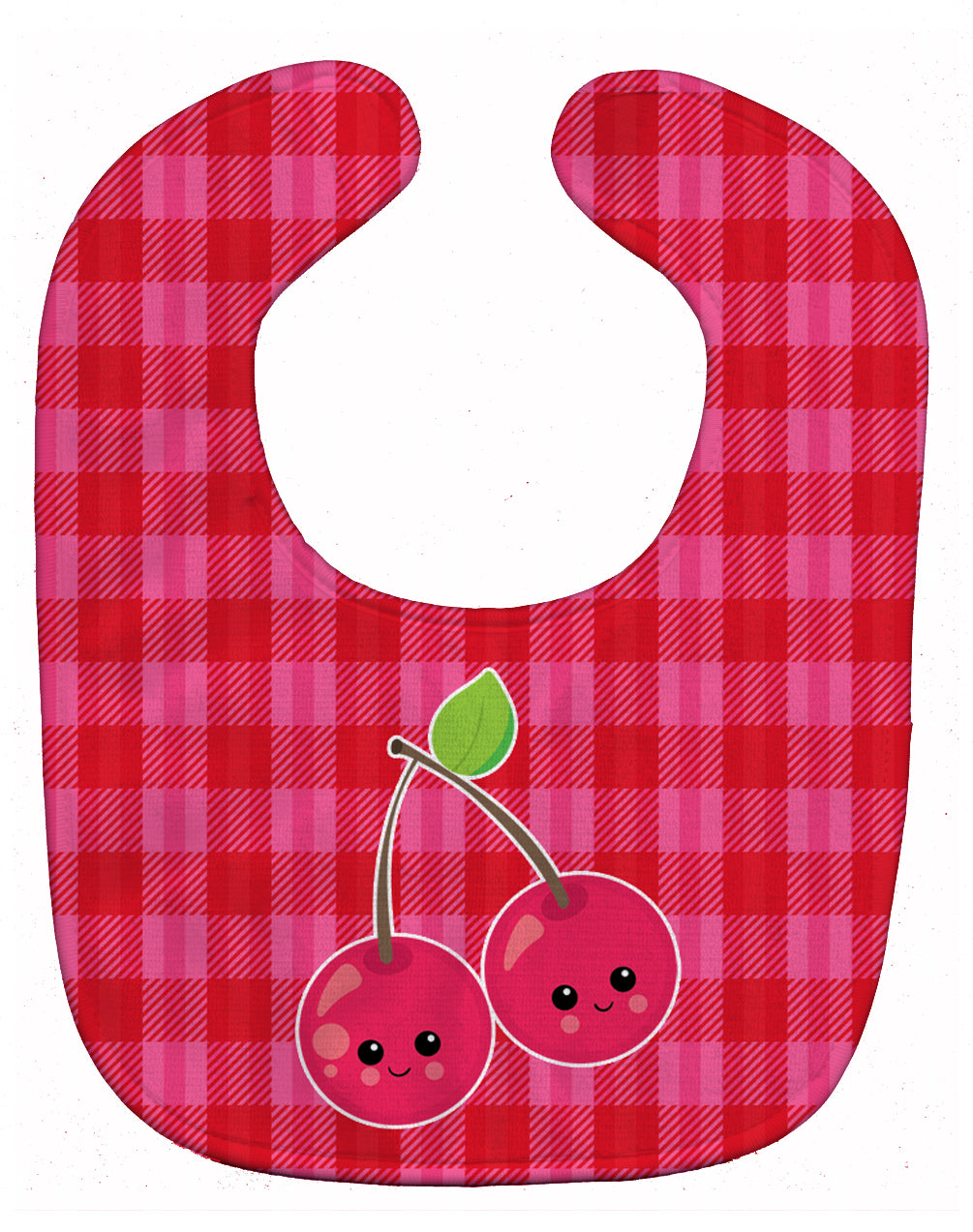 Cherry Faces Baby Bib Easy-Clean Baby Bib Baby Feeding Accessory Baby Mealtime Essential, 10 x 13, Multicolor