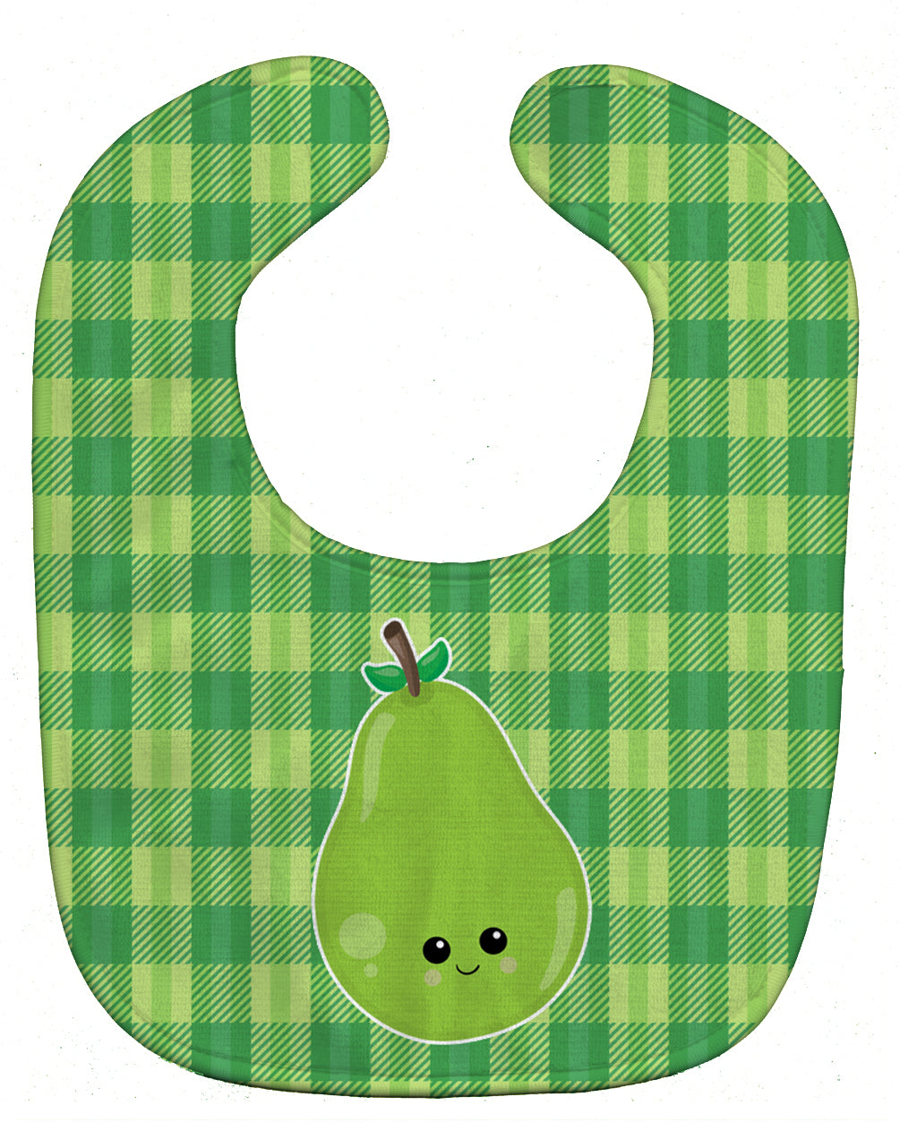 Pear Face Baby Bib Easy-Clean Baby Bib Baby Feeding Accessory Baby Mealtime Essential, 10 x 13, Multicolor