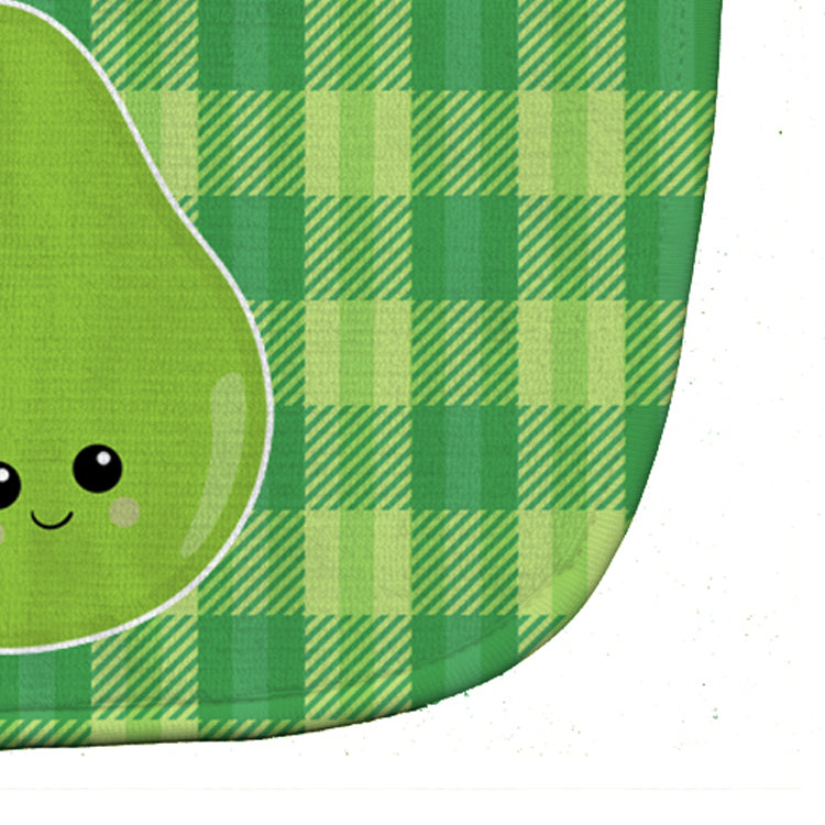 Pear Face Baby Bib Easy-Clean Baby Bib Baby Feeding Accessory Baby Mealtime Essential, 10 x 13, Multicolor