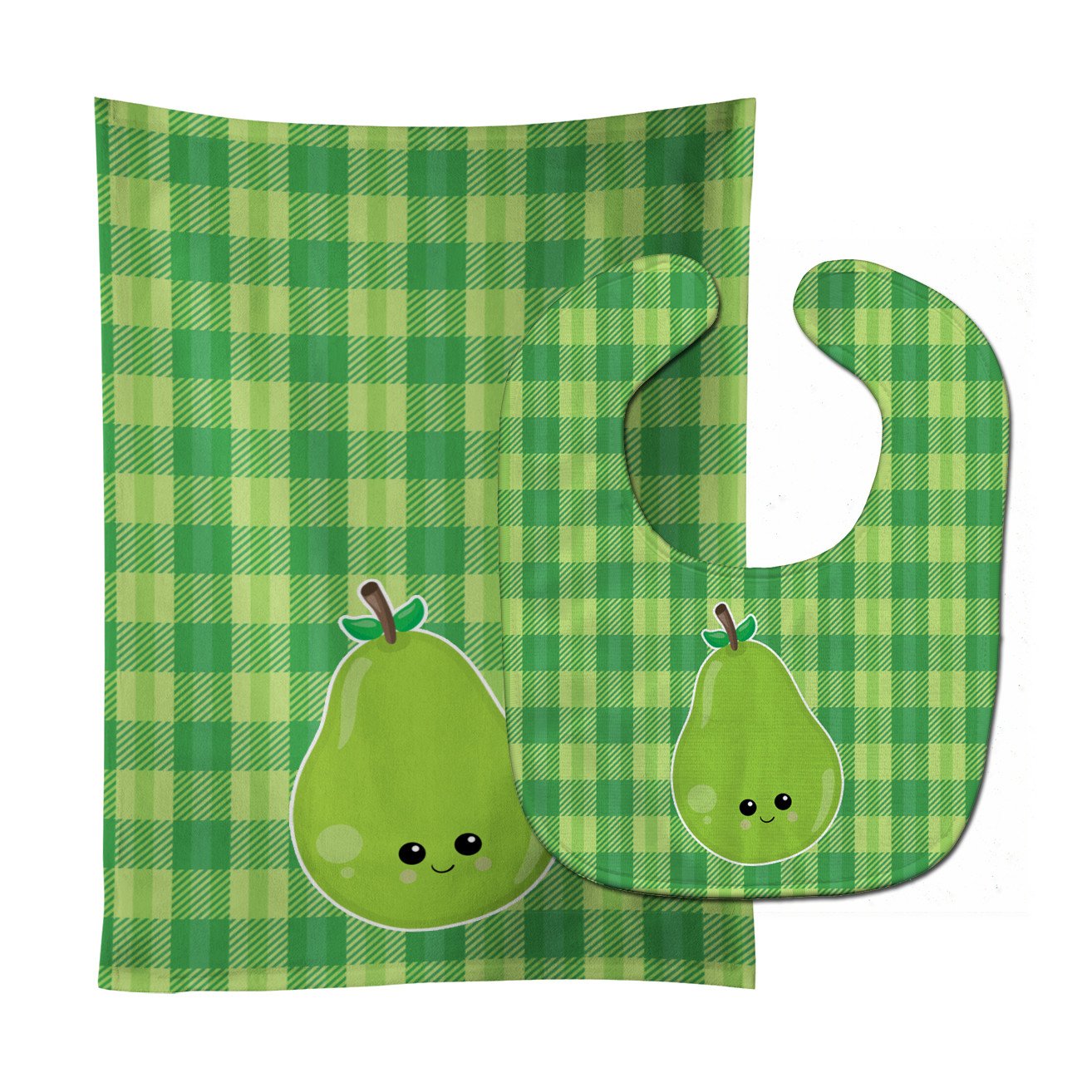 Pear Face Baby Bib & Burp Cloth Easy-Clean Baby Bib Baby Feeding Accessory Baby Mealtime Essential