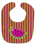Watermelon Face Baby Bib Easy-Clean Baby Bib Baby Feeding Accessory Baby Mealtime Essential, 10 x 13, Multicolor