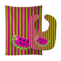 Watermelon Face Baby Bib & Burp Cloth Easy-Clean Baby Bib Baby Feeding Accessory Baby Mealtime Essential