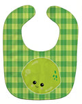 Lime Face Baby Bib Easy-Clean Baby Bib Baby Feeding Accessory Baby Mealtime Essential, 10 x 13, Multicolor
