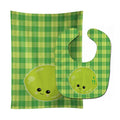 Lime Face Baby Bib & Burp Cloth Easy-Clean Baby Bib Baby Feeding Accessory Baby Mealtime Essential
