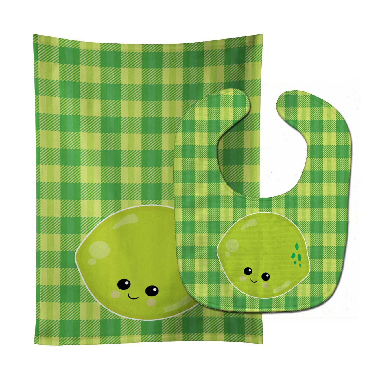 Lime Face Baby Bib & Burp Cloth Easy-Clean Baby Bib Baby Feeding Accessory Baby Mealtime Essential