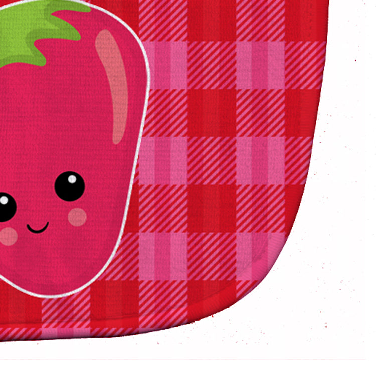 Strawberry Face Baby Bib Easy-Clean Baby Bib Baby Feeding Accessory Baby Mealtime Essential, 10 x 13, Multicolor