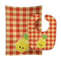 Pineapple Face Baby Bib & Burp Cloth Easy-Clean Baby Bib Baby Feeding Accessory Baby Mealtime Essential