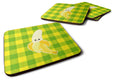 Banana Face Foam Coasters Set of 4 Cup Coasters for Indoor Outdoor, Tabletop Protection, Anti Slip, Mouse pad Material