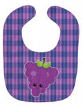 Grape Face Baby Bib Easy-Clean Baby Bib Baby Feeding Accessory Baby Mealtime Essential, 10 x 13, Multicolor