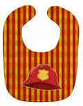 Fireman's Hat Baby Bib Easy-Clean Baby Bib Baby Feeding Accessory Baby Mealtime Essential, 10 x 13, Multicolor