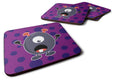 Little Monster Grape Gordo Foam Coasters Set of 4 Cup Coasters for Indoor Outdoor, Tabletop Protection, Anti Slip, Mouse pad Material