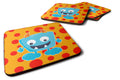 Little Monster Aquadevil Foam Coasters Set of 4 Cup Coasters for Indoor Outdoor, Tabletop Protection, Anti Slip, Mouse pad Material