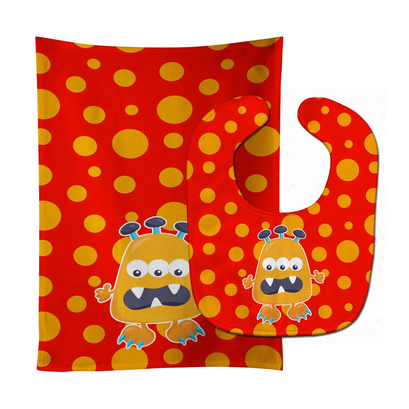 Little Monster Visonator Baby Bib & Burp Cloth Easy-Clean Baby Bib Baby Feeding Accessory Baby Mealtime Essential