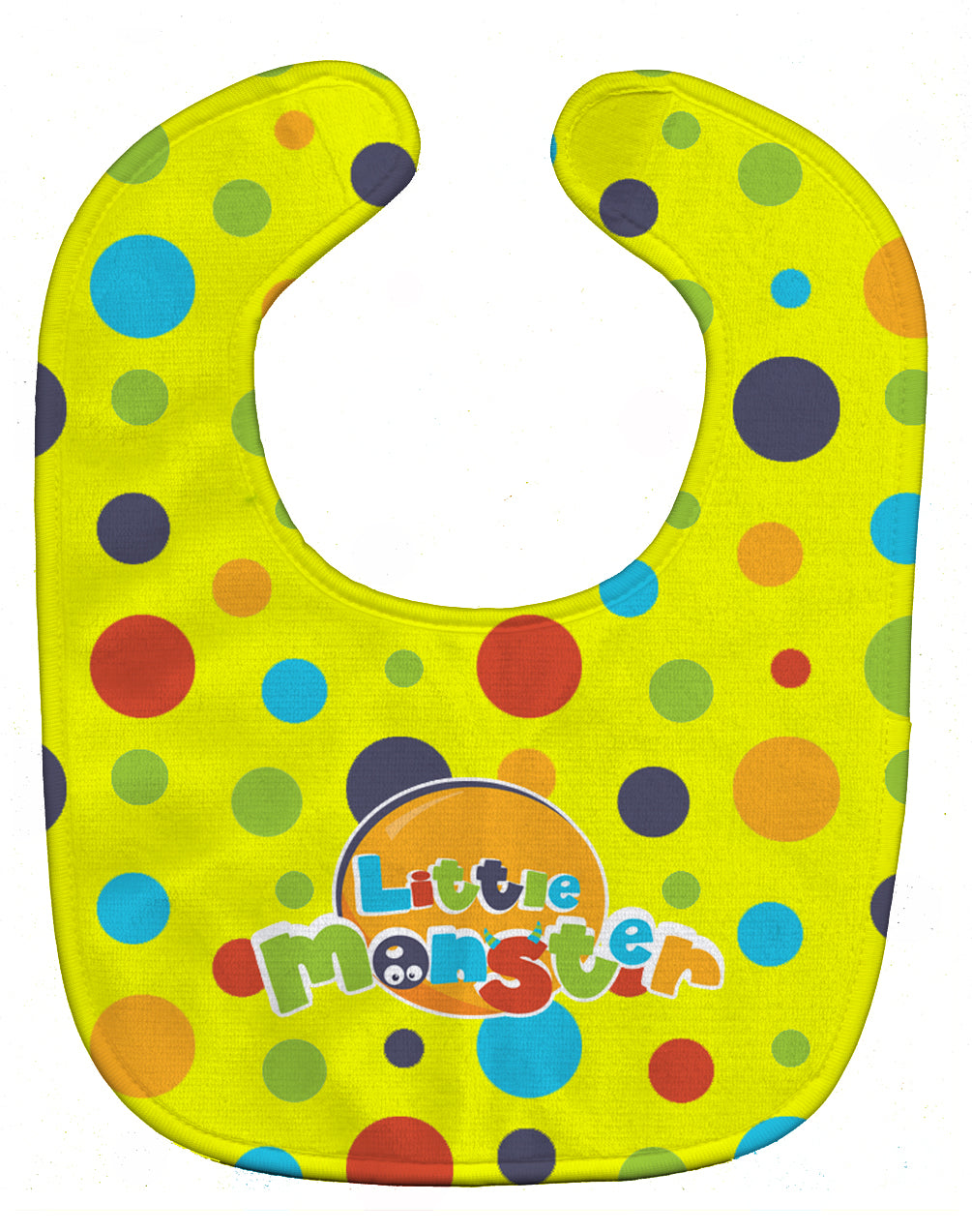 Little Monster Baby Bib Easy-Clean Baby Bib Baby Feeding Accessory Baby Mealtime Essential, 10 x 13, Multicolor