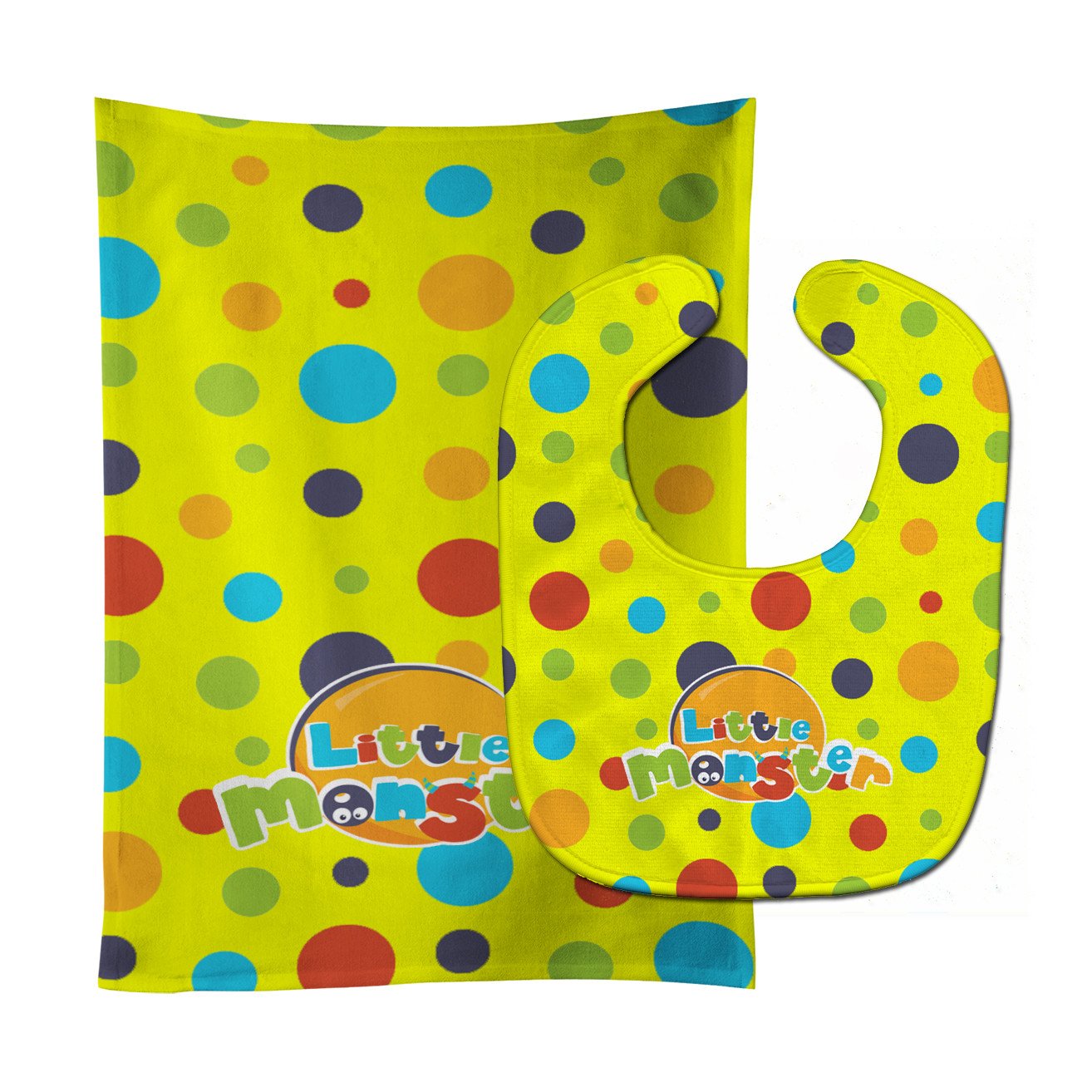 Little Monster Baby Bib & Burp Cloth Easy-Clean Baby Bib Baby Feeding Accessory Baby Mealtime Essential