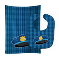 Police Hat Baby Bib & Burp Cloth Easy-Clean Baby Bib Baby Feeding Accessory Baby Mealtime Essential
