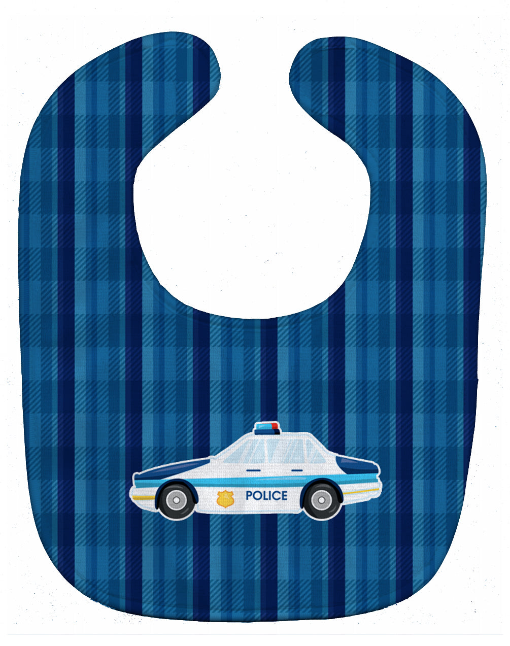 Police Car Baby Bib Easy-Clean Baby Bib Baby Feeding Accessory Baby Mealtime Essential, 10 x 13, Multicolor