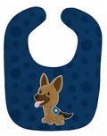 Police German Shepherd Baby Bib Easy-Clean Baby Bib Baby Feeding Accessory Baby Mealtime Essential, 10 x 13, Multicolor
