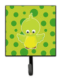 Bird on Green Polkadots Leash or Key Holder Wall Hooks, Key Hooks Holder, Coat Rack Wall Mount, Coat Hooks, Hooks for Hanging Keys, Towels, Aprons, Leashes