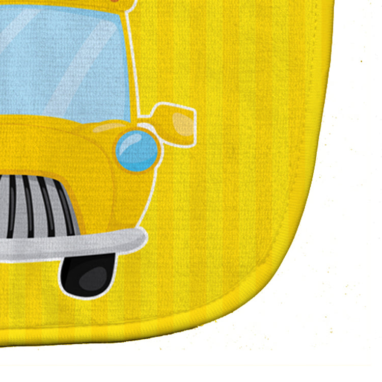School Bus Baby Bib Easy-Clean Baby Bib Baby Feeding Accessory Baby Mealtime Essential, 10 x 13, Multicolor