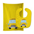 School Bus Baby Bib & Burp Cloth Easy-Clean Baby Bib Baby Feeding Accessory Baby Mealtime Essential
