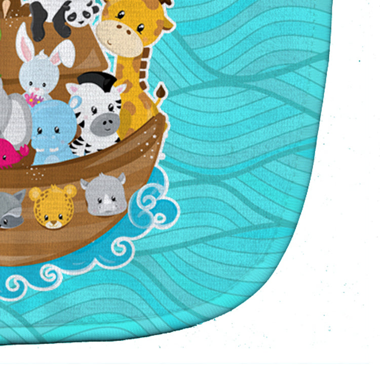Noah's Ark Baby Bib Easy-Clean Baby Bib Baby Feeding Accessory Baby Mealtime Essential, 10 x 13, Multicolor