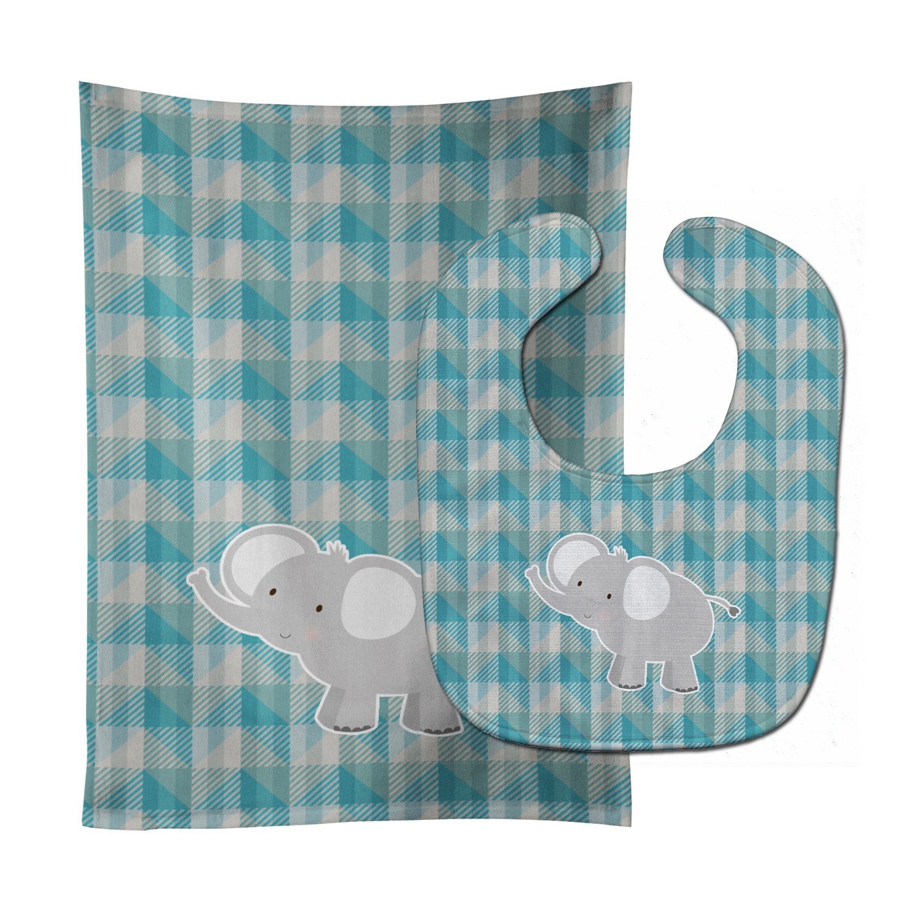 Elephant Baby Bib & Burp Cloth Easy-Clean Baby Bib Baby Feeding Accessory Baby Mealtime Essential