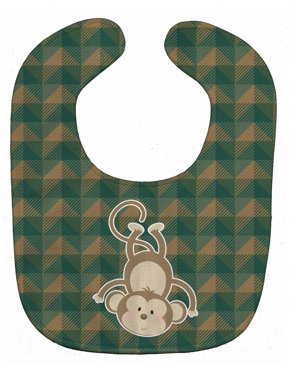 Monkey Baby Bib Easy-Clean Baby Bib Baby Feeding Accessory Baby Mealtime Essential, 10 x 13, Multicolor