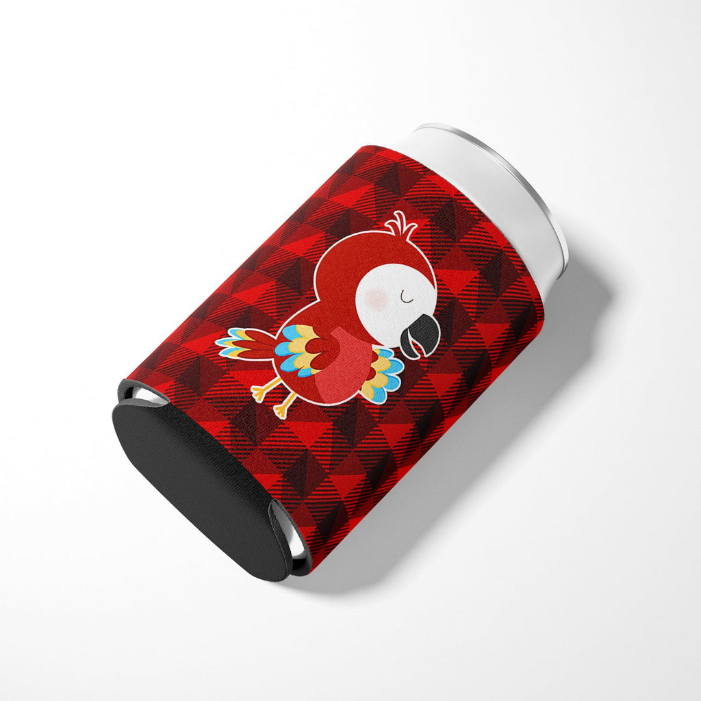 Parrot Can or Bottle Hugger Cooler Sleeve for Standard 12 oz Cans, Insulated Foam Beer & Soda Can Hugger Reusable