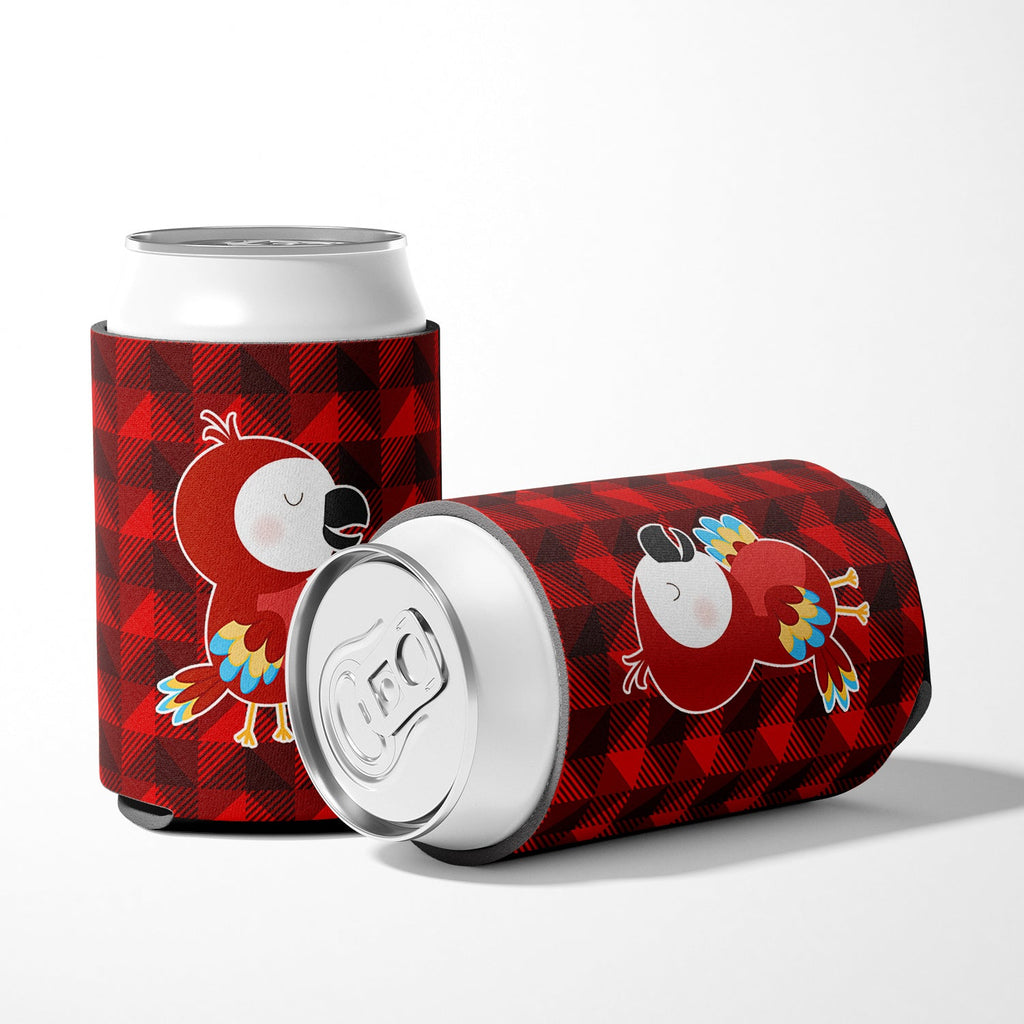Parrot Can or Bottle Hugger Cooler Sleeve for Standard 12 oz Cans, Insulated Foam Beer & Soda Can Hugger Reusable