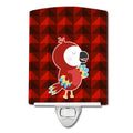 Parrot Ceramic Night Light Compact, UL-Certified, Ideal for Bedroom, Bathroom, Nursery, Hallway, Kitchen, 6x4x3, Multicolor