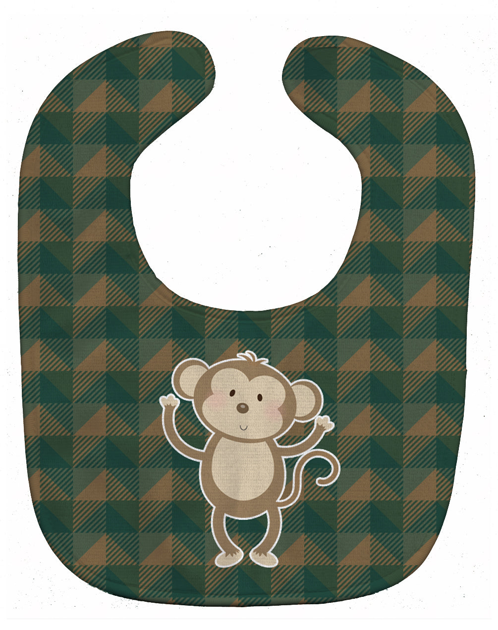 Monkey Baby Bib Easy-Clean Baby Bib Baby Feeding Accessory Baby Mealtime Essential, 10 x 13, Multicolor