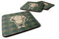 Monkey Foam Coasters Set of 4 Cup Coasters for Indoor Outdoor, Tabletop Protection, Anti Slip, Mouse pad Material