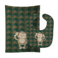 Monkey Baby Bib & Burp Cloth Easy-Clean Baby Bib Baby Feeding Accessory Baby Mealtime Essential