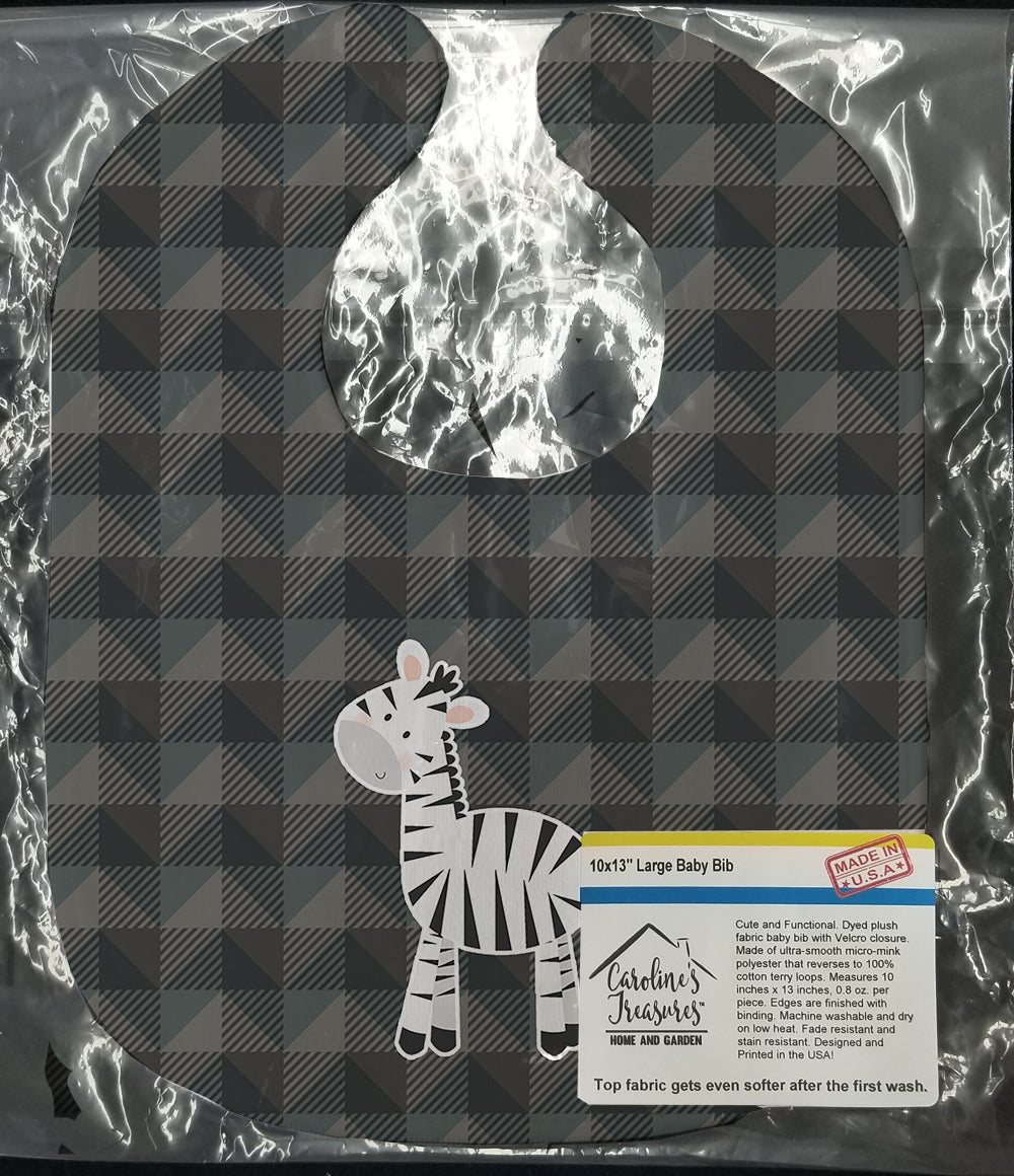 Zebra Baby Bib Easy-Clean Baby Bib Baby Feeding Accessory Baby Mealtime Essential, 10 x 13, Multicolor