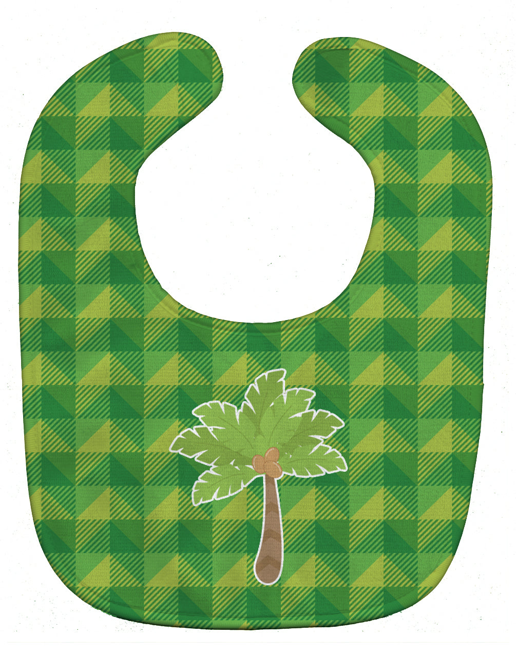 Palm Tree Baby Bib Easy-Clean Baby Bib Baby Feeding Accessory Baby Mealtime Essential, 10 x 13, Multicolor