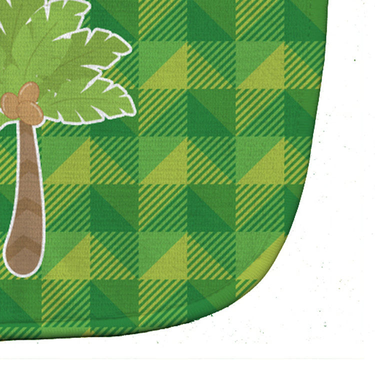 Palm Tree Baby Bib Easy-Clean Baby Bib Baby Feeding Accessory Baby Mealtime Essential, 10 x 13, Multicolor
