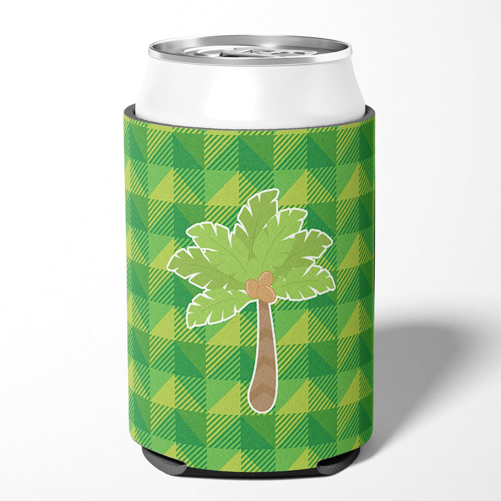 Palm Tree Can or Bottle Hugger Cooler Sleeve for Standard 12 oz Cans, Insulated Foam Beer & Soda Can Hugger Reusable