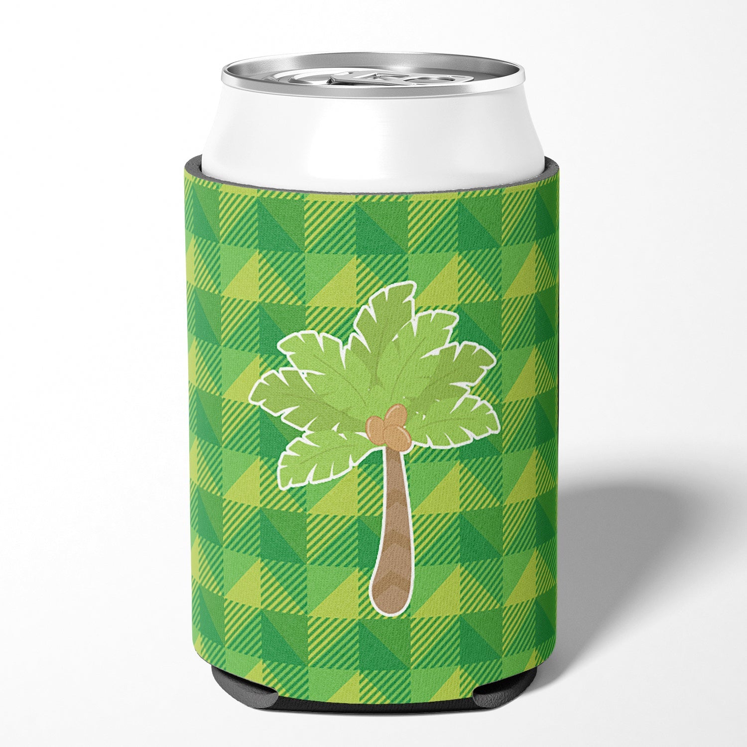Palm Tree Can or Bottle Hugger Cooler Sleeve for Standard 12 oz Cans, Insulated Foam Beer & Soda Can Hugger Reusable