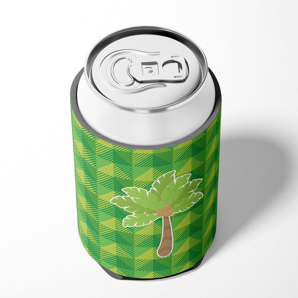 Palm Tree Can or Bottle Hugger Cooler Sleeve for Standard 12 oz Cans, Insulated Foam Beer & Soda Can Hugger Reusable