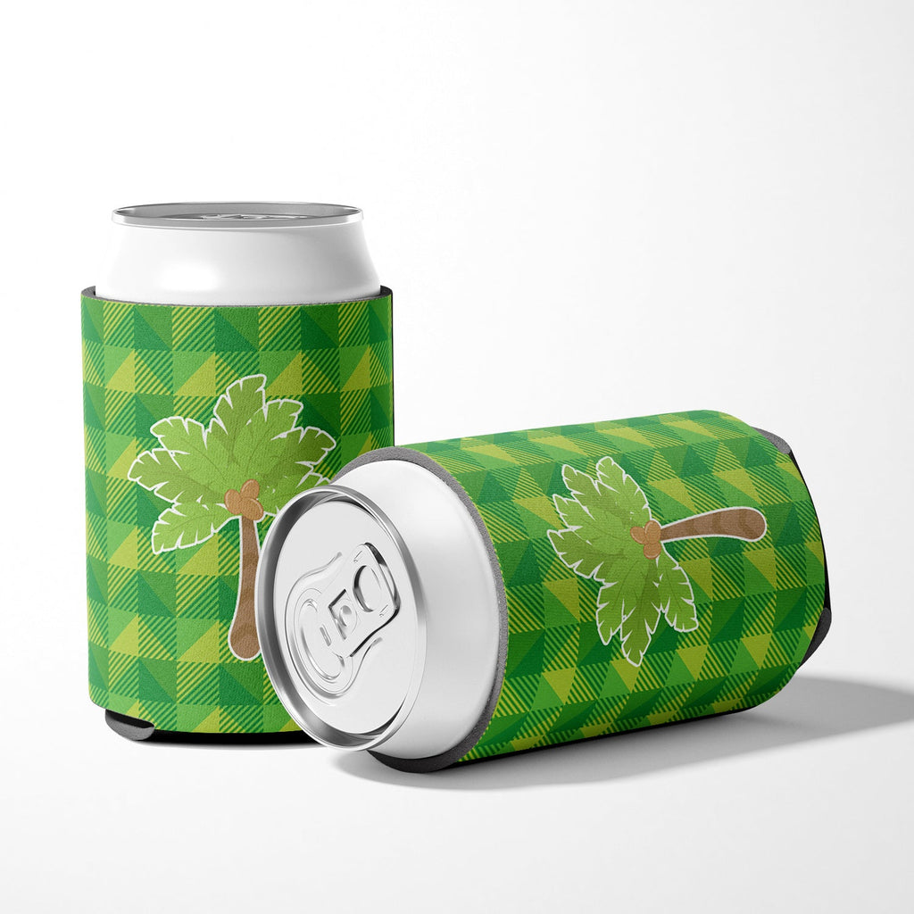 Palm Tree Can or Bottle Hugger Cooler Sleeve for Standard 12 oz Cans, Insulated Foam Beer & Soda Can Hugger Reusable