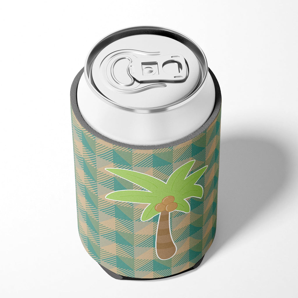 Palm Tree Can or Bottle Hugger Cooler Sleeve for Standard 12 oz Cans, Insulated Foam Beer & Soda Can Hugger Reusable