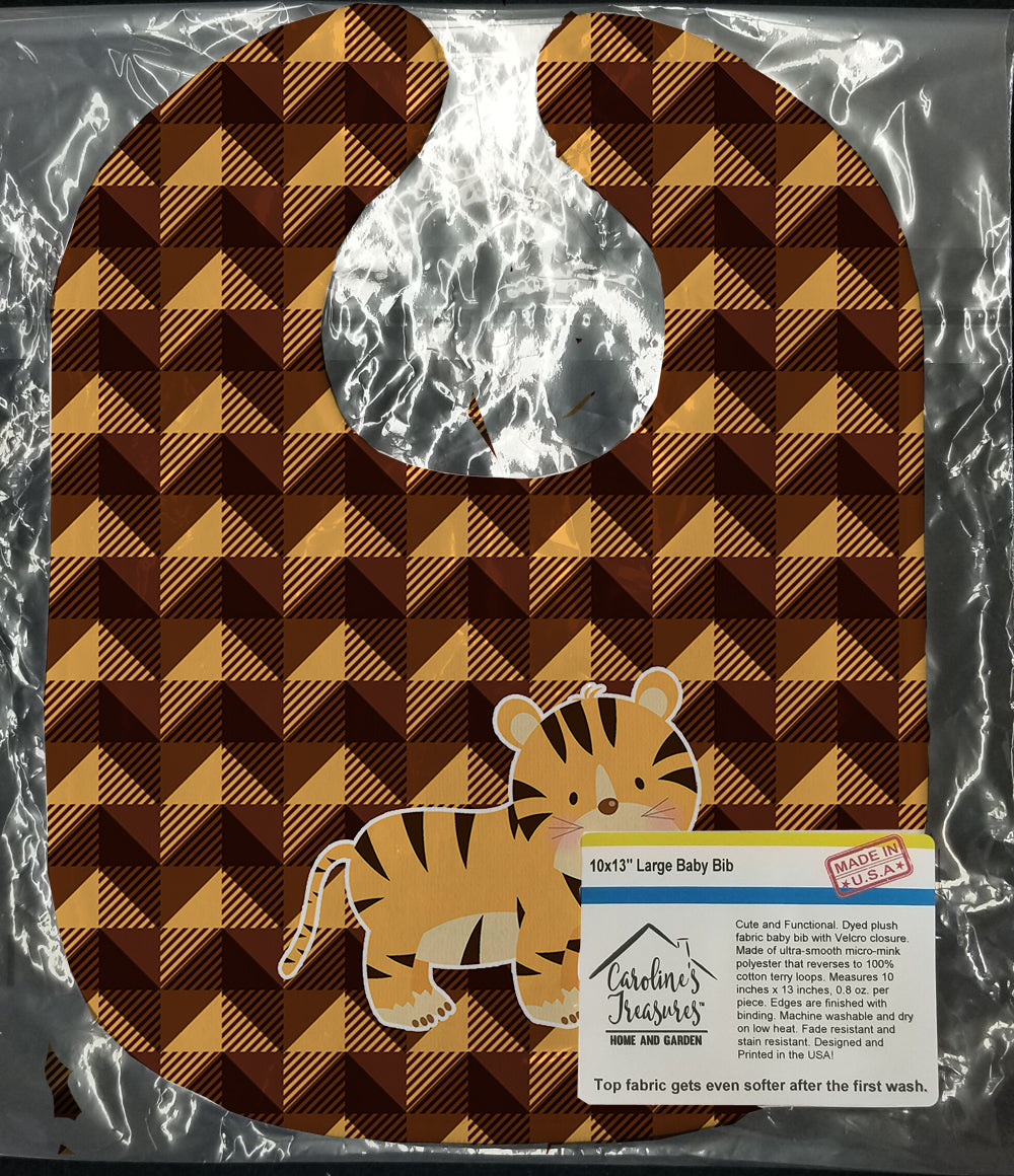 Tiger Baby Bib Easy-Clean Baby Bib Baby Feeding Accessory Baby Mealtime Essential, 10 x 13, Multicolor