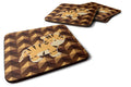 Tiger Foam Coasters Set of 4 Cup Coasters for Indoor Outdoor, Tabletop Protection, Anti Slip, Mouse pad Material
